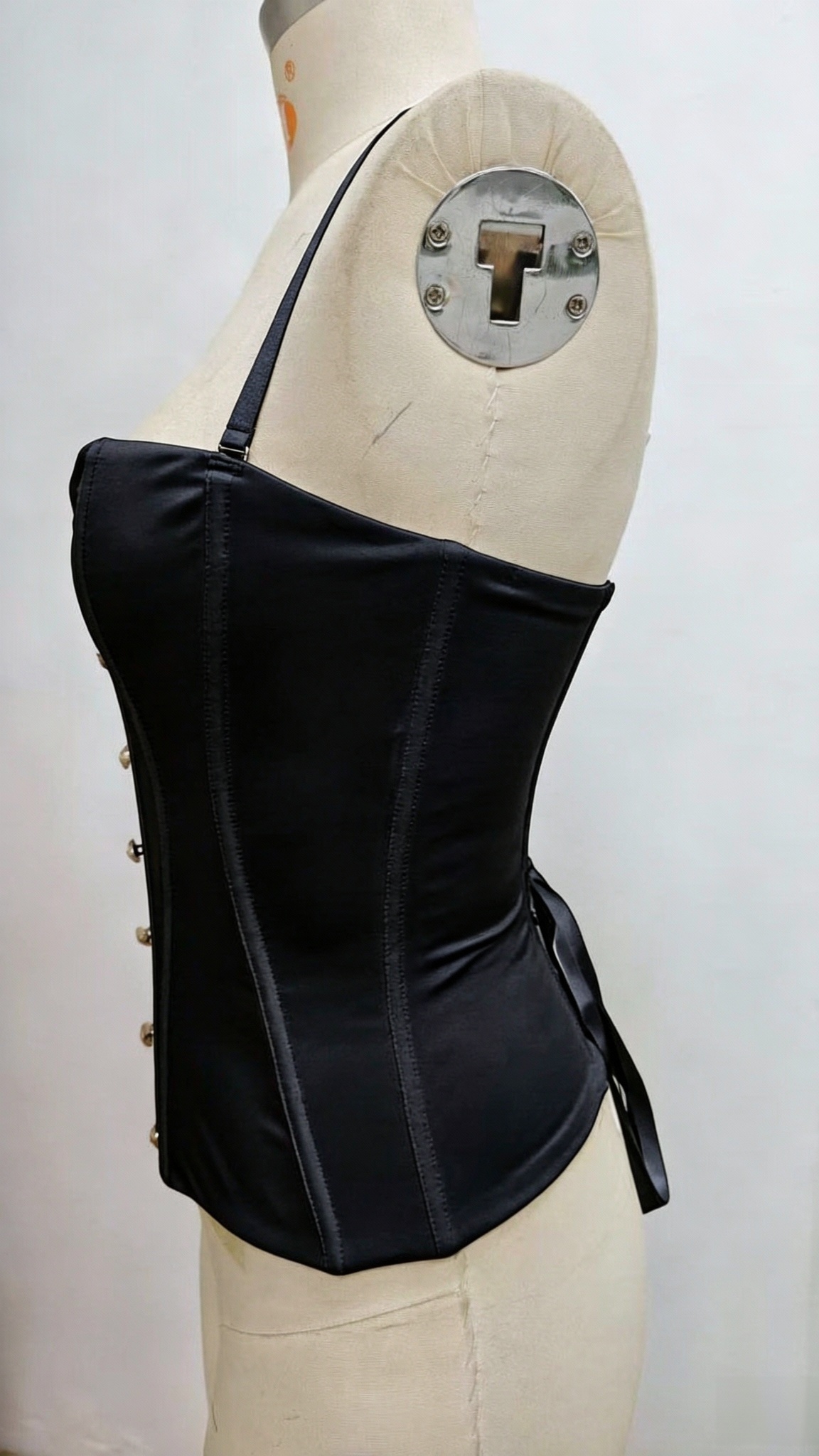 Women Spaghetti Strap Corset Top - Slim Fit Body Shaper Outer Wear Bustier Top